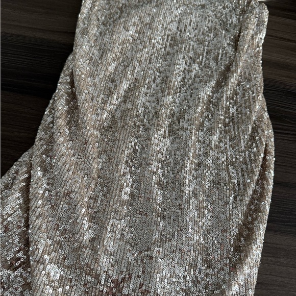 Topshop Glittering Silver Sequin Dress - Picture 3 of 5